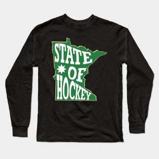 State of Hockey Minnesota Long Sleeve T-Shirt
